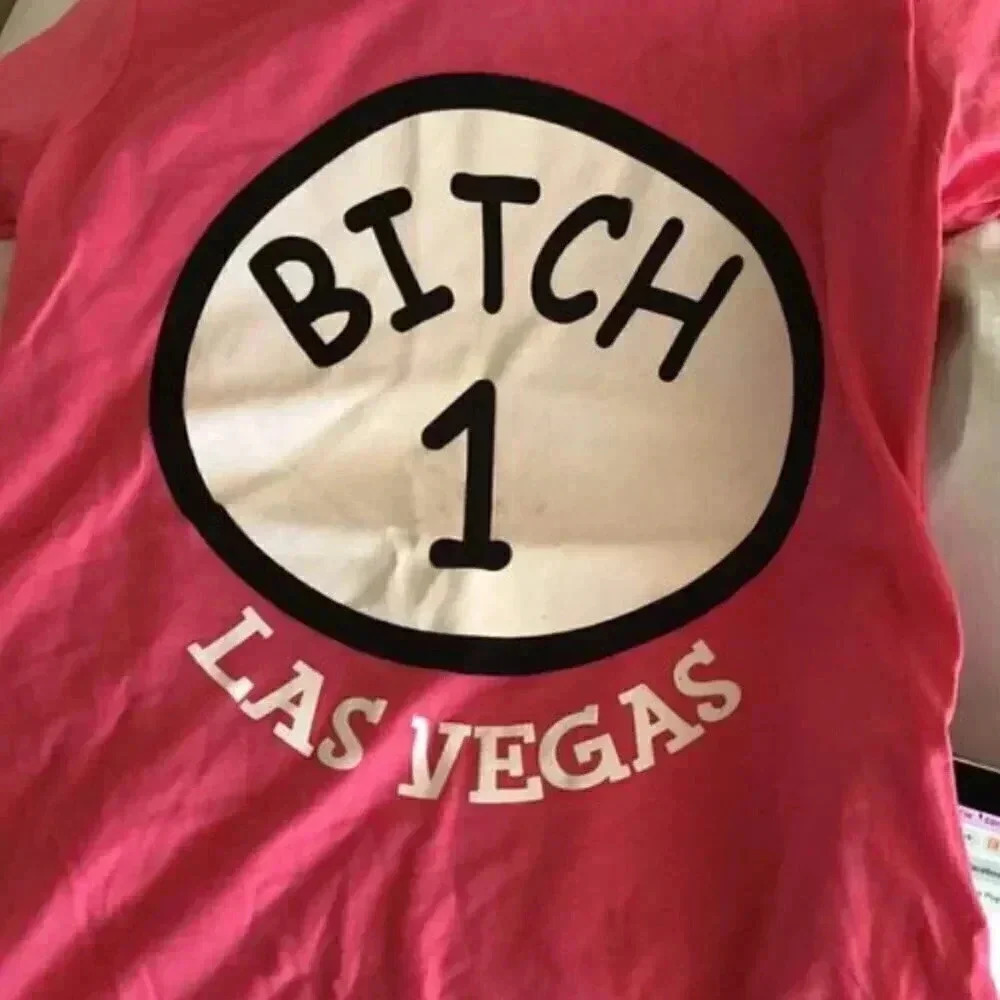 Las Vegas Pink Tee Size S